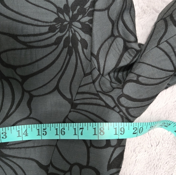 BAIA- Dark Teal Dress Jacket With Black Floral Print. Size 8 - Picture 9 of 13